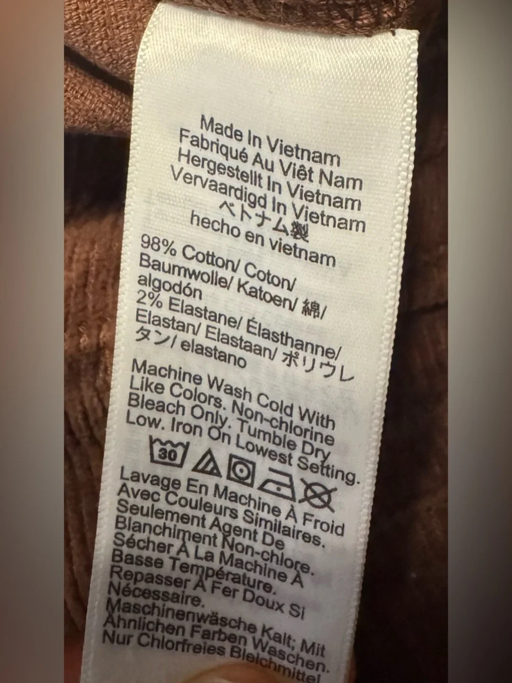 Vintage J. Crew Brown Corduroy Women’s High-Rise Flared Pants, Sz 29. NWOT - Picture 10 of 14